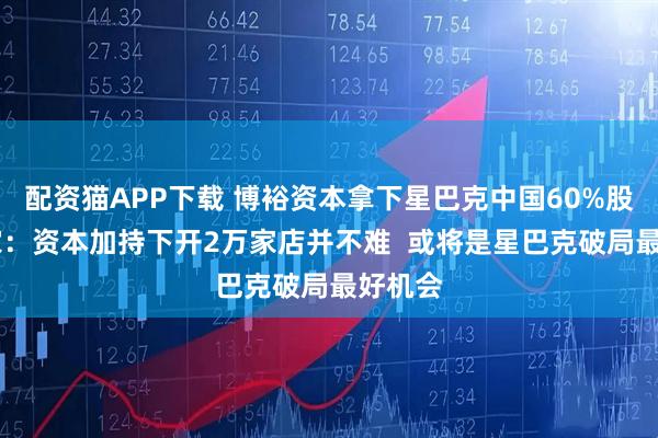 配资猫APP下载 博裕资本拿下星巴克中国60%股份 专家：资本加持下开2万家店并不难  或将是星巴克破局最好机会